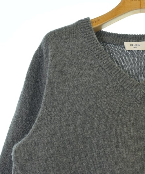 CELINE（セリーヌ）ニット・セーター グレー サイズ:L レディース/2200678865057