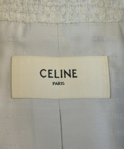CELINE（セリーヌ）ノーカラージャケット グレー サイズ:34(XXS位) レディース/2200677238012