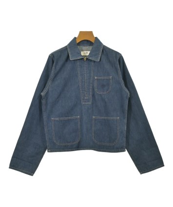 【美品】CELINE セリーヌ　バイカラー　フィービー　シャツ　サイズ34 Celine By Phoebe Philo Blue Cotton Striped shirt Size 34 fits up