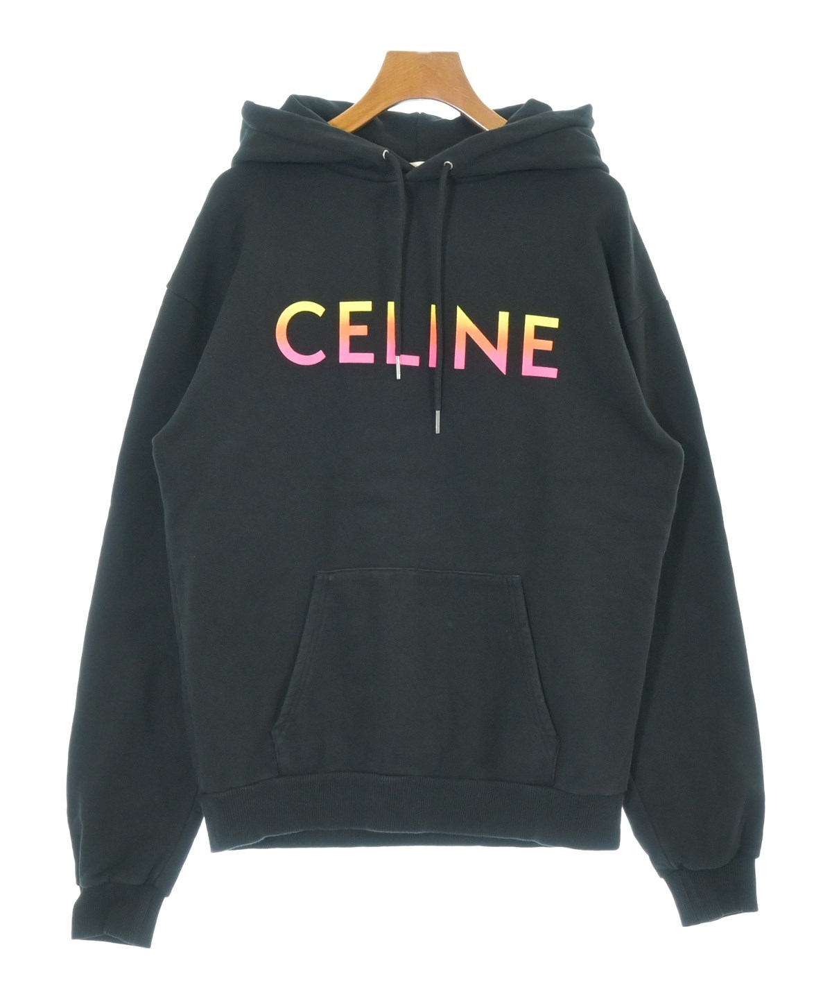 CELINE（セリーヌ）パーカー 黒 サイズ:XS レディース/2200680546081