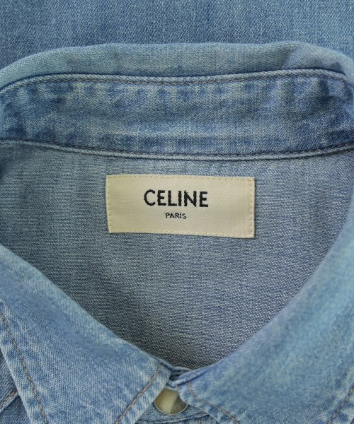 CELINE（セリーヌ）カジュアルシャツ 青 サイズ:S メンズ/2200675236126