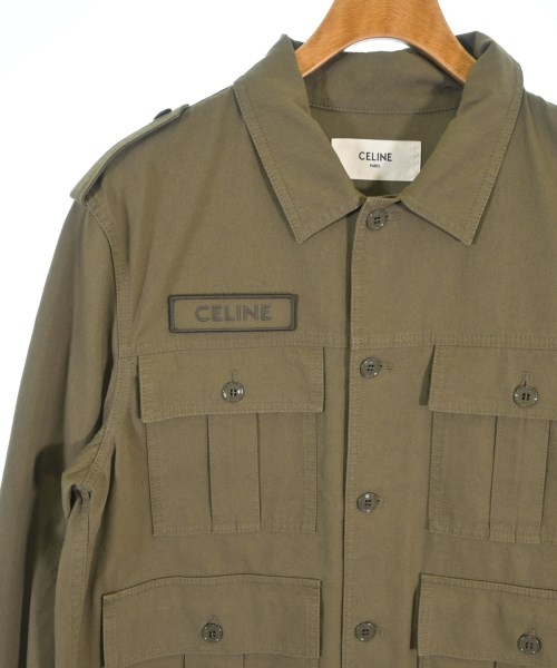CELINE（セリーヌ）ミリタリーブルゾン カーキ サイズ:48(L位) メンズ/2200692573020