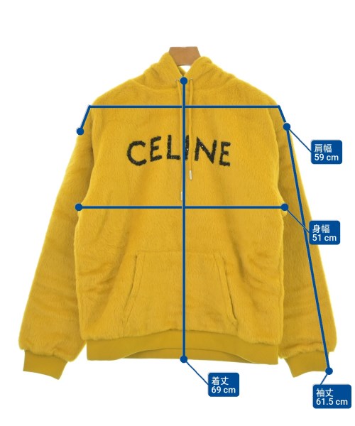 CELINE（セリーヌ）パーカー 黄 サイズ:L メンズ/2200692573044