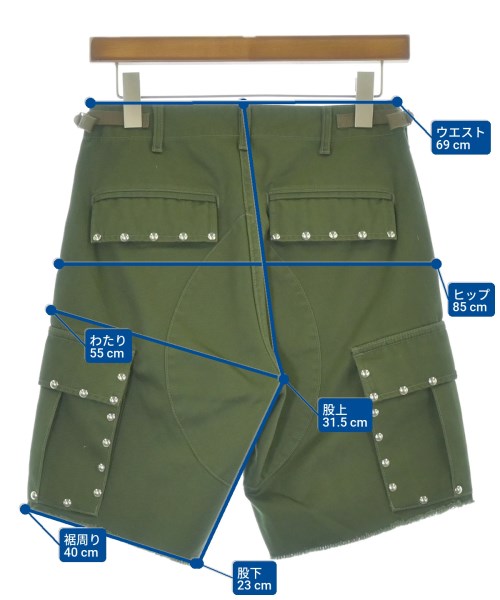 CELINE（セリーヌ）ショートパンツ カーキ サイズ:44(S位) メンズ/2200692573112