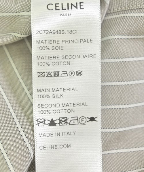 CELINE（セリーヌ）ブラウス グレー サイズ:36(XS位) レディース/2200692573242