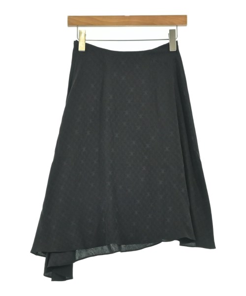 CELINE（セリーヌ）ひざ丈スカート 黒 サイズ:36(XS位) レディース/2200692573297