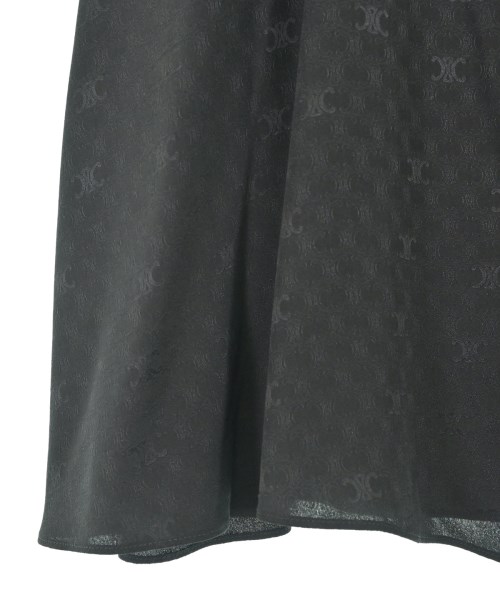 CELINE（セリーヌ）ひざ丈スカート 黒 サイズ:36(XS位) レディース/2200692573297