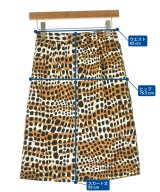 CELINE（セリーヌ）ひざ丈スカート 茶 サイズ:36(XS位) レディース/2200697701473