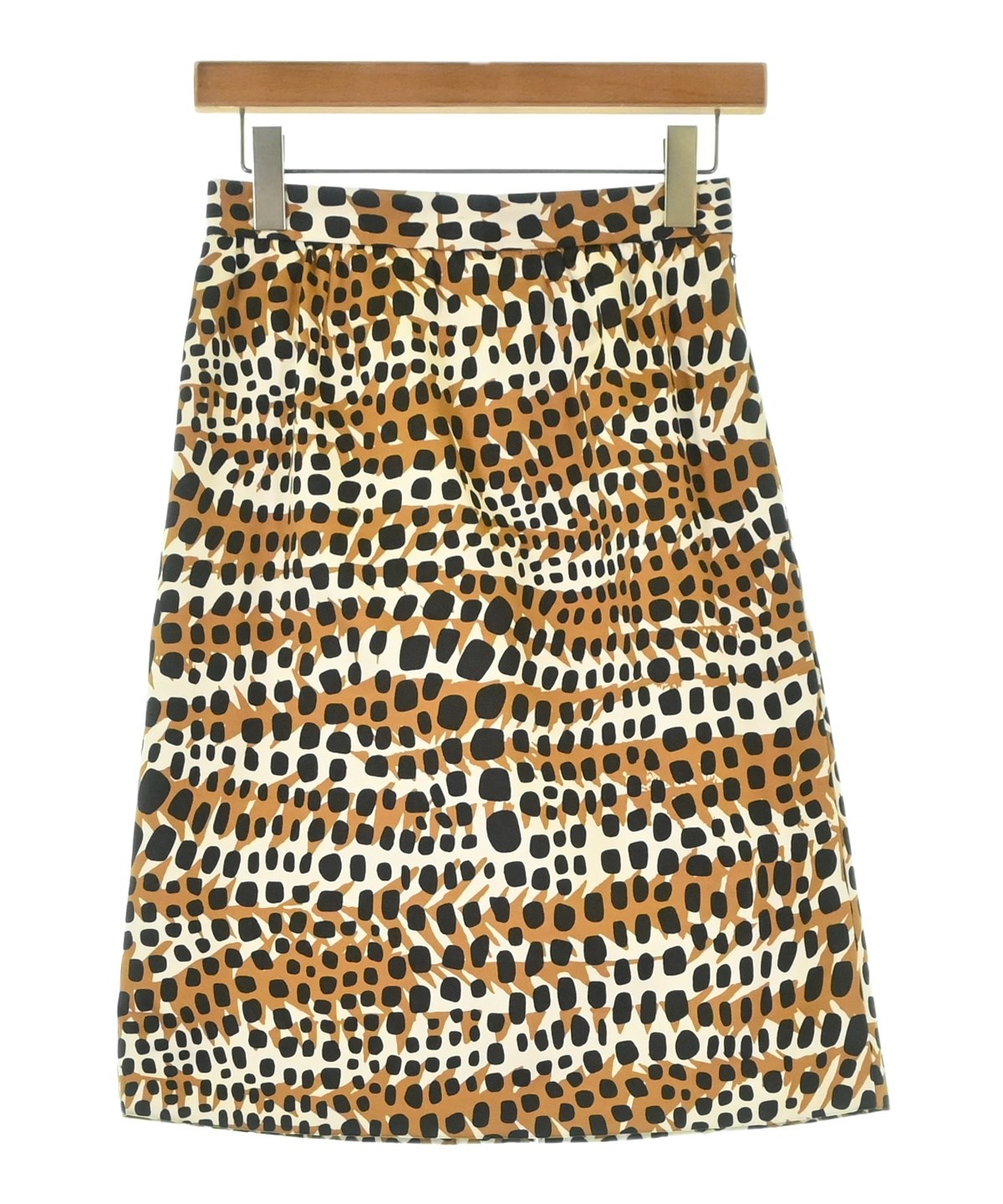 CELINE（セリーヌ）ひざ丈スカート 茶 サイズ:36(XS位) レディース