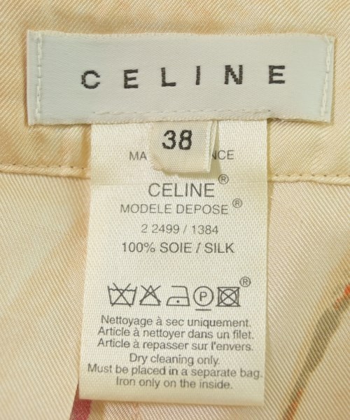 CELINE（セリーヌ）ひざ丈スカート ベージュ サイズ:38(S位) レディース/2200694774913
