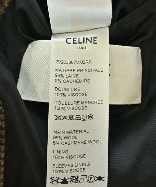 CELINE（セリーヌ）テーラードジャケット 茶 サイズ:48(L位) メンズ/2200699101035