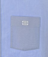 CELINE（セリーヌ）カジュアルシャツ 青 サイズ:38(S位) メンズ/2200699101196