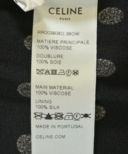 CELINE（セリーヌ）ワンピース 黒 サイズ:34(XXS位) レディース/2200698054165