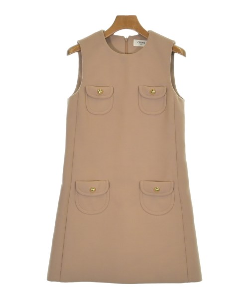 CELINE(セリーヌ)ワンピース ベージュ サイズ:34(XXS位)/2200698054202