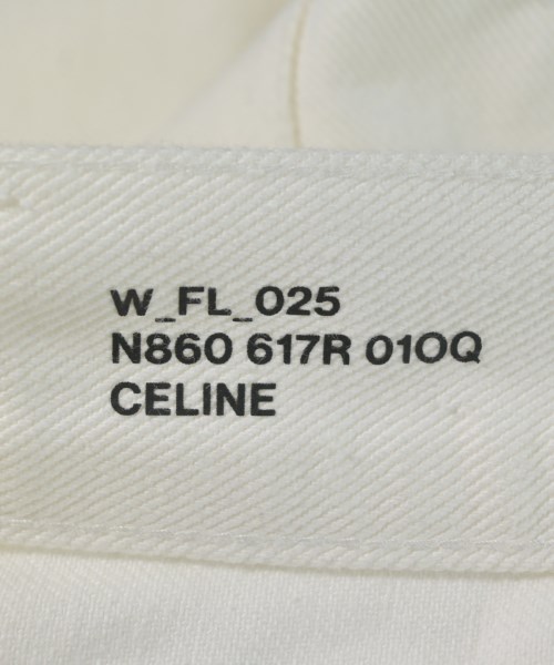 CELINE（セリーヌ）デニムパンツ 白 サイズ:24(S位) レディース/2200693916109