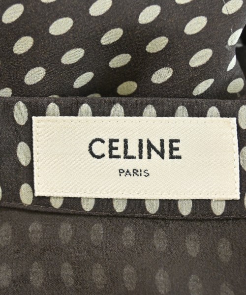 CELINE（セリーヌ）ひざ丈スカート 茶 サイズ:34(XXS位) レディース/2200693916154