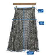 CELINE（セリーヌ）ひざ丈スカート 茶 サイズ:34(XXS位) レディース/2200693916154