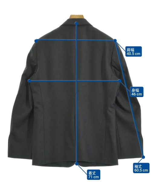 CELINE（セリーヌ）テーラードジャケット グレー サイズ:46(XL位) レディース/2200652713053