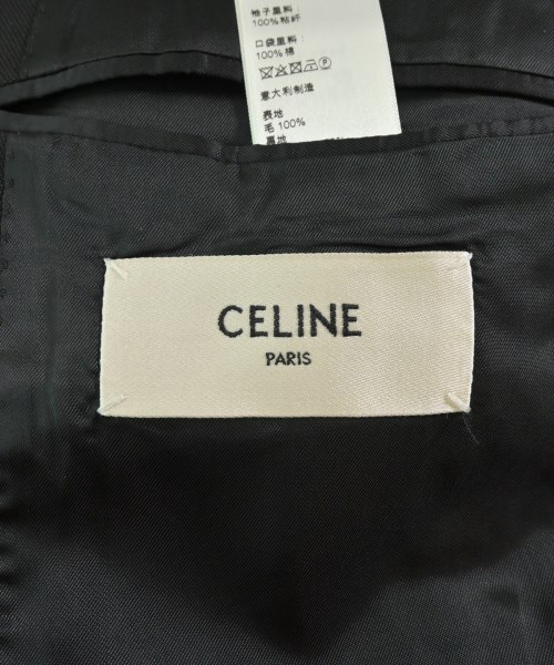 CELINE（セリーヌ）テーラードジャケット 黒 サイズ:46(XL位) レディース/2200652713077