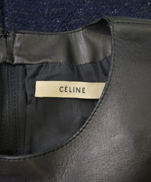 CELINE（セリーヌ）ワンピース 紺 サイズ:40(M位) レディース/2200655075318