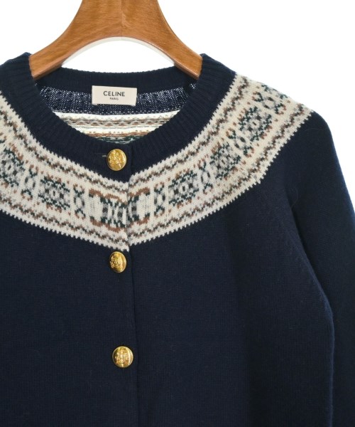 CELINE（セリーヌ）カーディガン 紺 サイズ:XS レディース/2200649644032