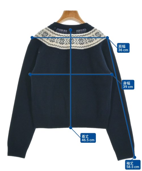 CELINE（セリーヌ）カーディガン 紺 サイズ:XS レディース/2200649644032