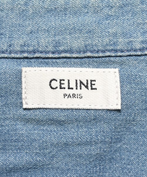 CELINE（セリーヌ）カジュアルシャツ 青 サイズ:34(XS位) レディース/2200656253050