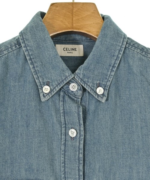 CELINE（セリーヌ）カジュアルシャツ 青 サイズ:34(XS位) レディース/2200656253050