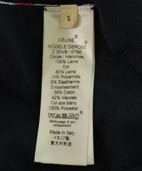 CELINE（セリーヌ）ニット・セーター 紺 サイズ:S レディース/2200656913077