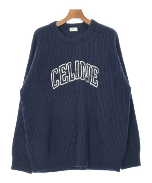 CELINE(セリーヌ)ニット・セーター 紺 サイズ:M/2200655804024