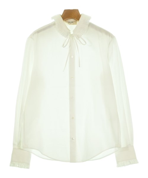 CELINE(セリーヌ)ブラウス 白 サイズ:38(S位)/2200657186357