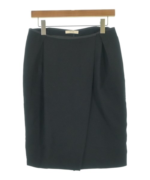 CELINE(セリーヌ)ひざ丈スカート 紺 サイズ:38(S位)/2200660322056