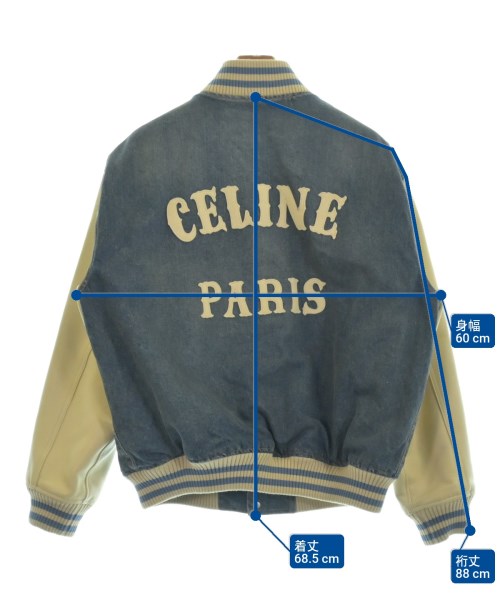 CELINE（セリーヌ）スタジャン 紺 サイズ:S メンズ/2200660702025