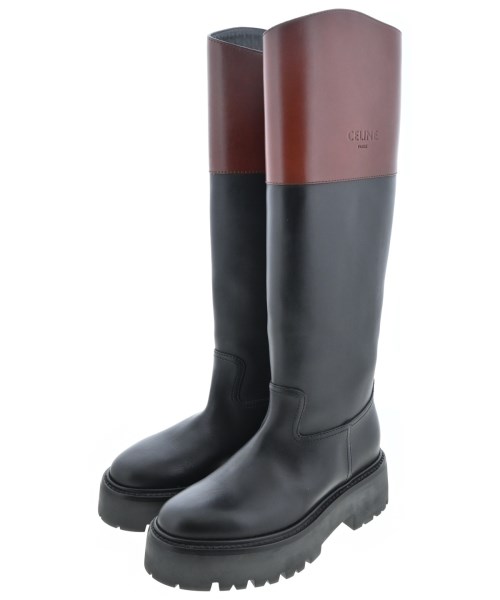CELINE(セリーヌ)ブーツ 黒 サイズ:EU38(24.5cm位)/2200661060070