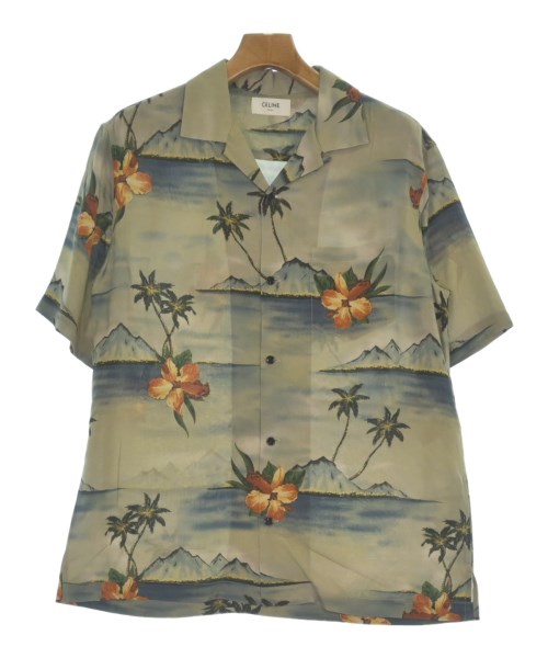 CELINE(セリーヌ)カジュアルシャツ カーキ サイズ:37(XS位)/2200661780015