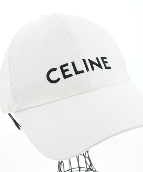 CELINE（セリーヌ）キャップ 白 サイズ:M メンズ/2200662270010
