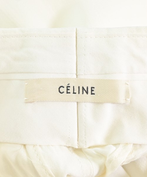 CELINE（セリーヌ）スラックス 白 サイズ:38(S位) レディース/2200712573078