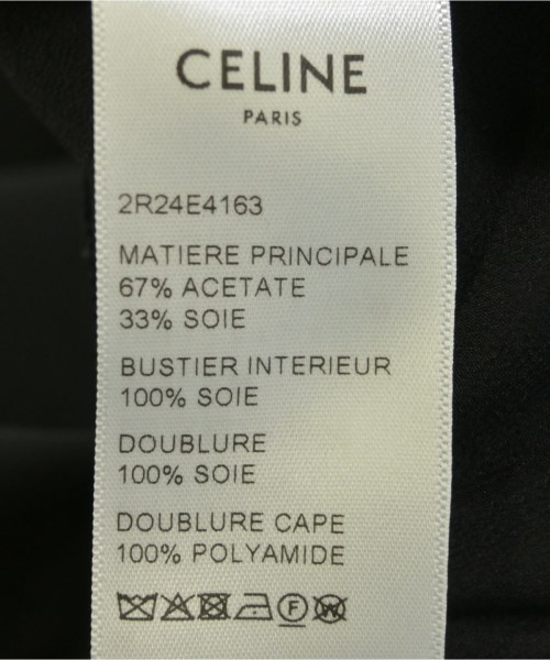 CELINE（セリーヌ）ワンピース 黒 サイズ:34(XXS位) レディース/2200712817059