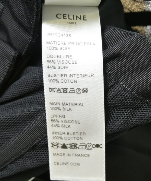 CELINE（セリーヌ）ワンピース 黒 サイズ:34(XXS位) レディース/2200712817073