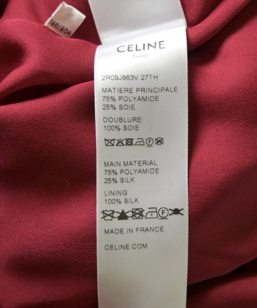 CELINE（セリーヌ）ワンピース 赤 サイズ:36(XS位) レディース/2200712817080