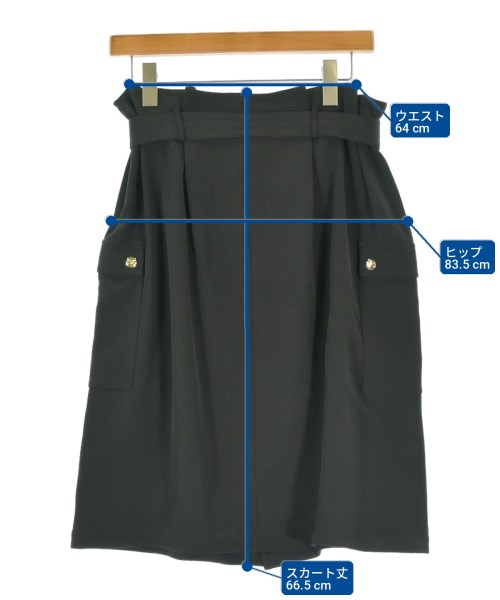 CELINE（セリーヌ）ひざ丈スカート 黒 サイズ:42(M位) レディース/2200713066135