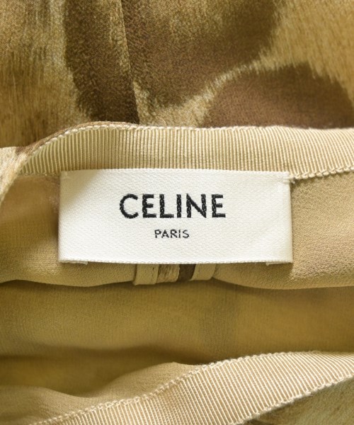 CELINE（セリーヌ）ひざ丈スカート ベージュ サイズ:34(XXS位) レディース/2200713066180