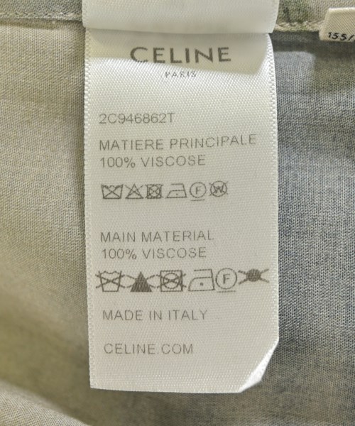 CELINE（セリーヌ）カジュアルシャツ カーキ サイズ:36(XS位) メンズ/2200714514147