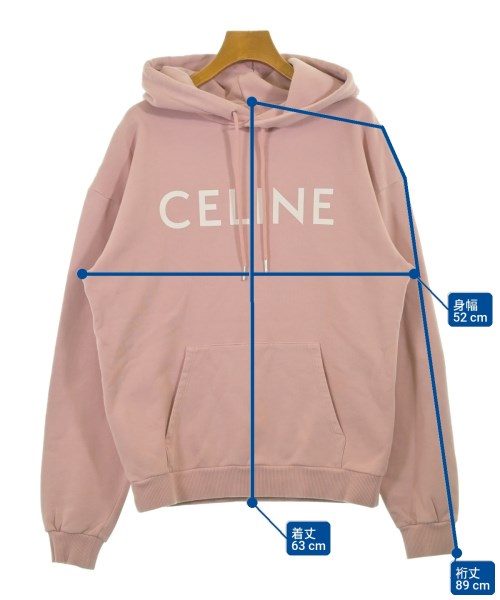 CELINE（セリーヌ）パーカー ピンク サイズ:S レディース/2200715714034
