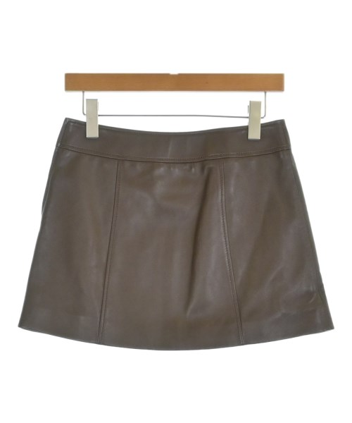 CELINE（セリーヌ）ミニスカート 茶 サイズ:36(XS位) レディース/2200715795101