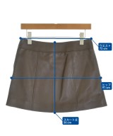 CELINE（セリーヌ）ミニスカート 茶 サイズ:36(XS位) レディース/2200715795101
