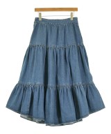 CELINE（セリーヌ）ロング・マキシ丈スカート 青 サイズ:28(L位) レディース/2200717056200