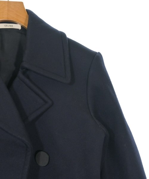 CELINE（セリーヌ）ピーコート 紺 サイズ:34(XS位) レディース/2200645550016