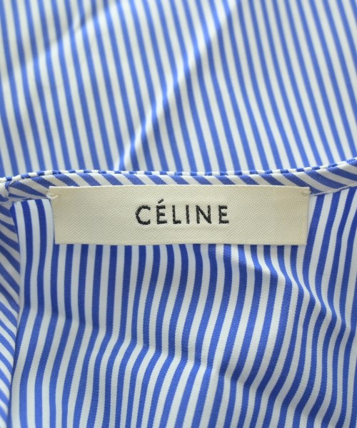 CELINE（セリーヌ）ブラウス 青 サイズ:36(XS位) レディース/2200646048086