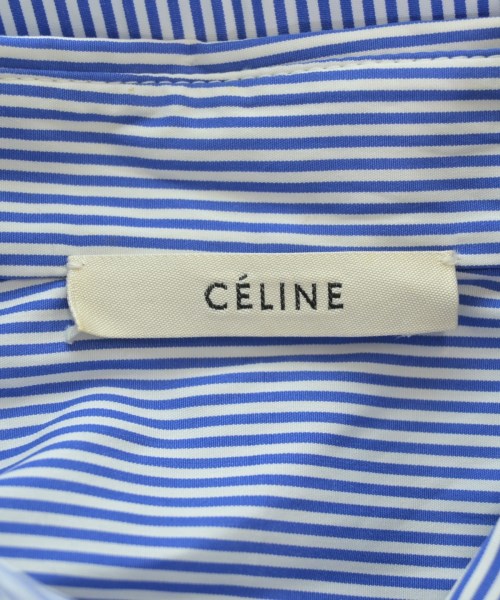 CELINE（セリーヌ）ブラウス 青 サイズ:36(XS位) レディース/2200646048093